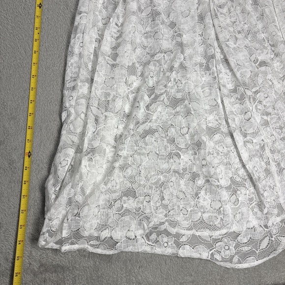 NWT For Love and Lemons Lorena Maxi Dress White Lace Size XXS - Picture 9 of 10